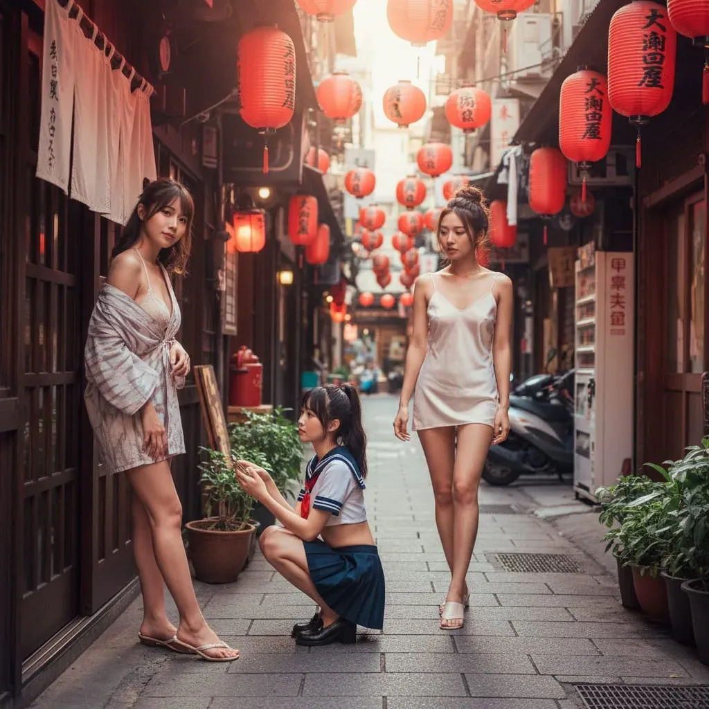 條通巷弄夜景