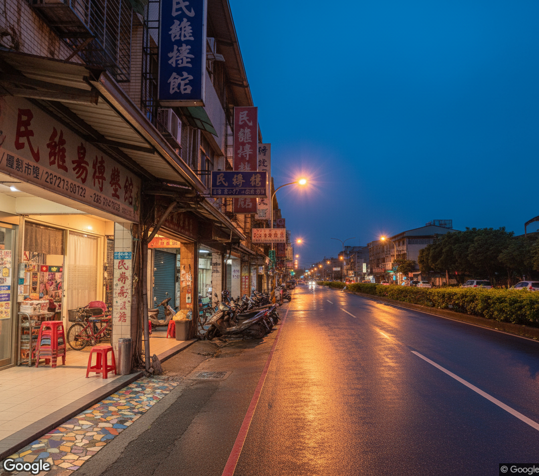 民雄建國路夜景