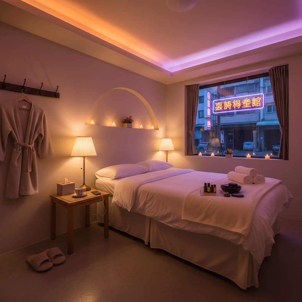 養生館包廂內部