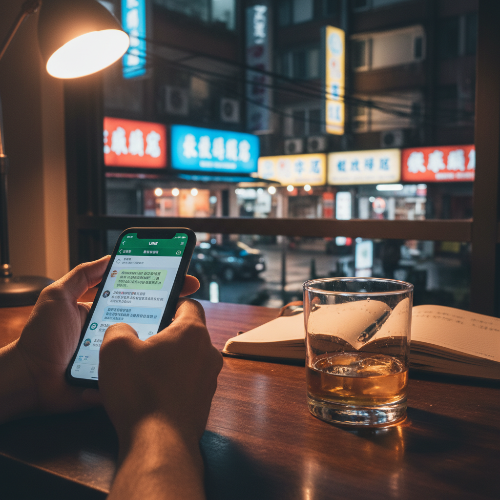 第一次去台中養生館的那一夜｜北大路、一中街、加 LINE 後的兩小時掙扎