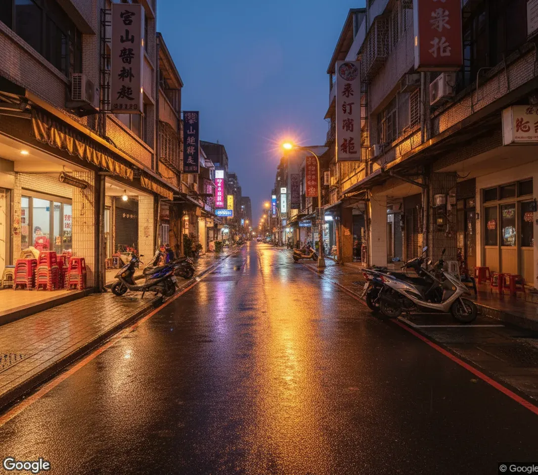 台南深夜街景