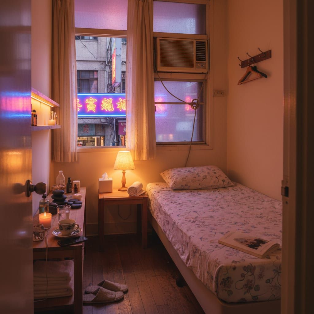 老公寓二樓的簡單房間