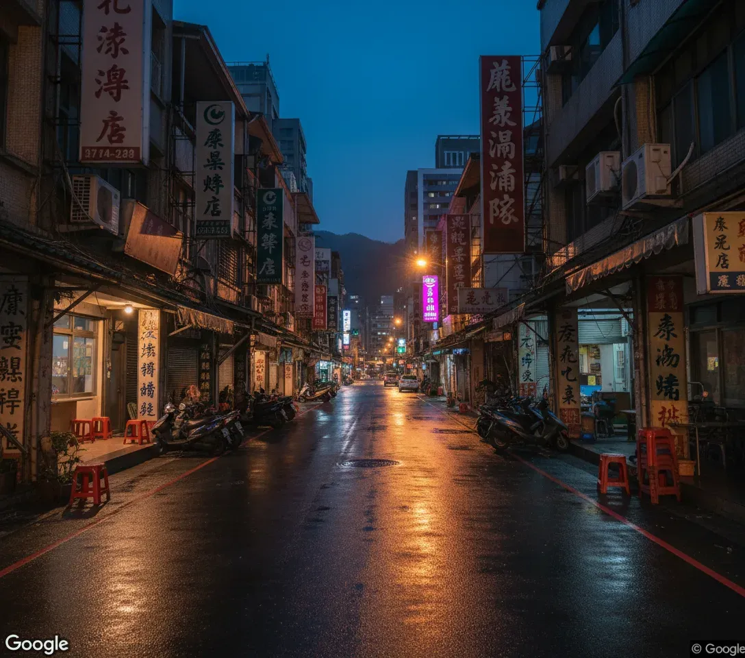 礁溪溫泉街午後街景
