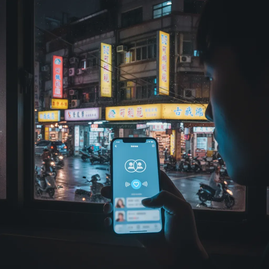 交友軟體上的陌生訊息