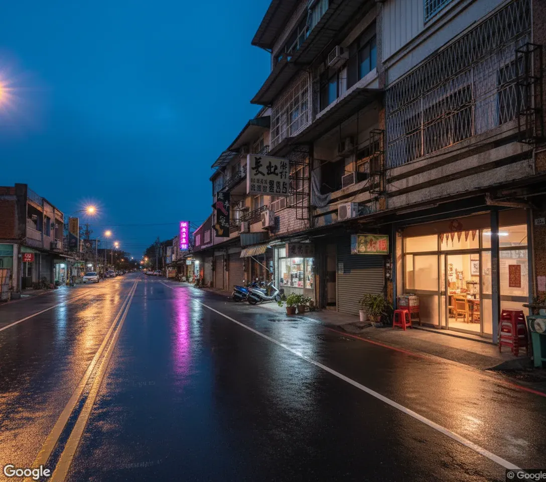 岡山前峰路養生館街景