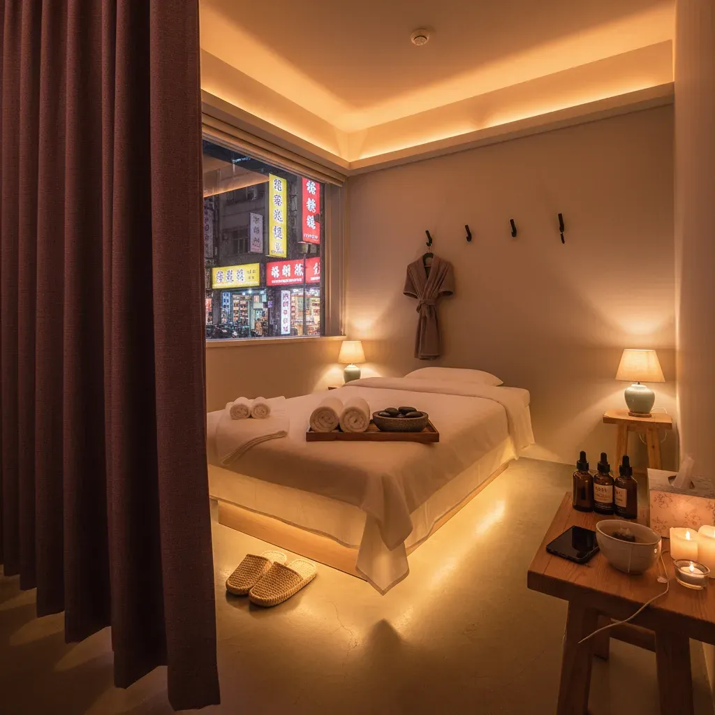 養生館包廂內部環境