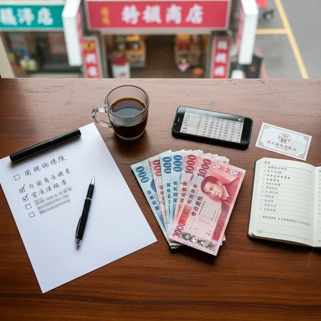 手機螢幕攤開一份 JKF 日誌真假判斷清單