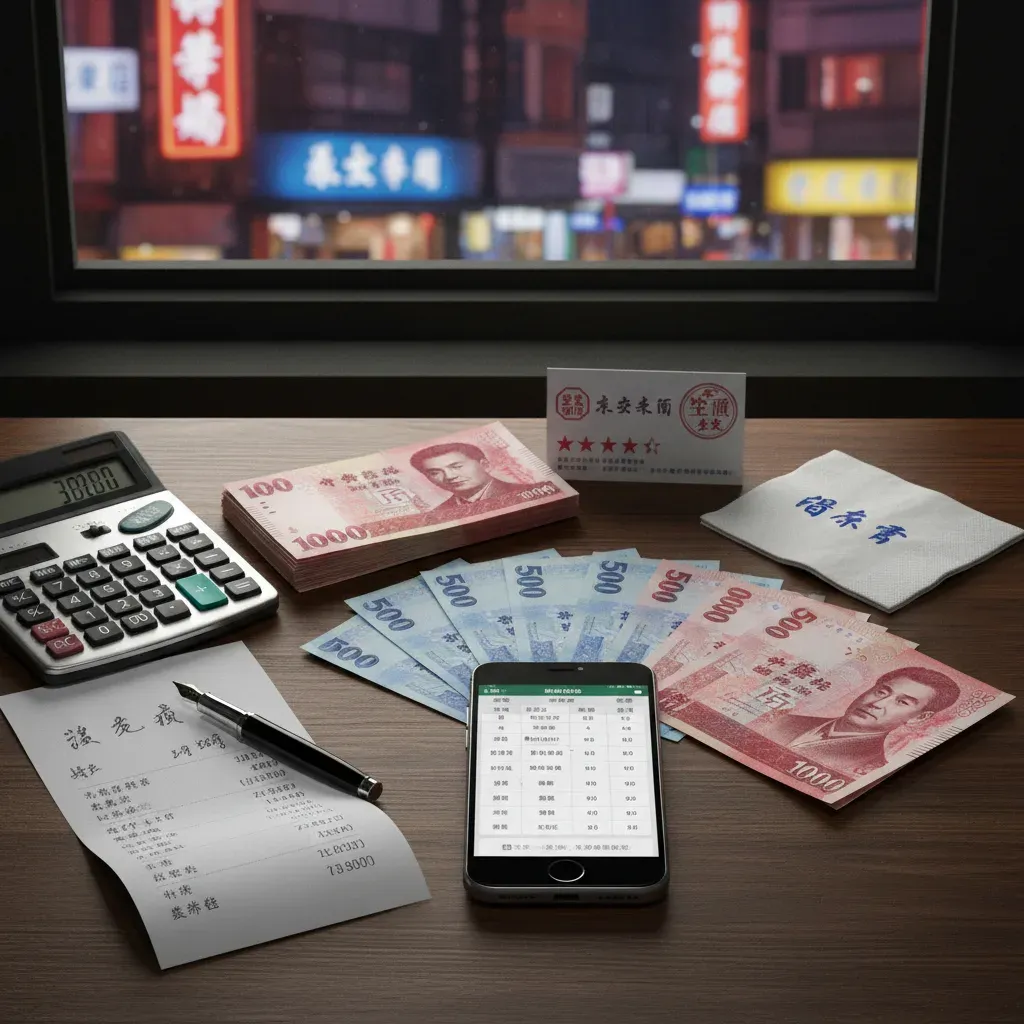 桌面攤開一份手寫的 JKTANK 探客日誌結構拆解圖