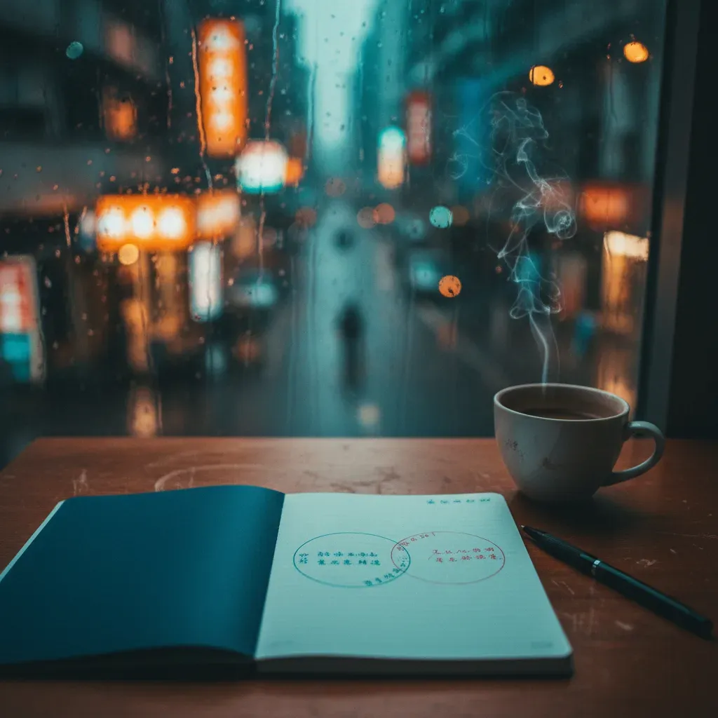 桌上攤開的筆記本有人手寫著 個工 樓鳳 定點茶 外送茶 的辨別筆記