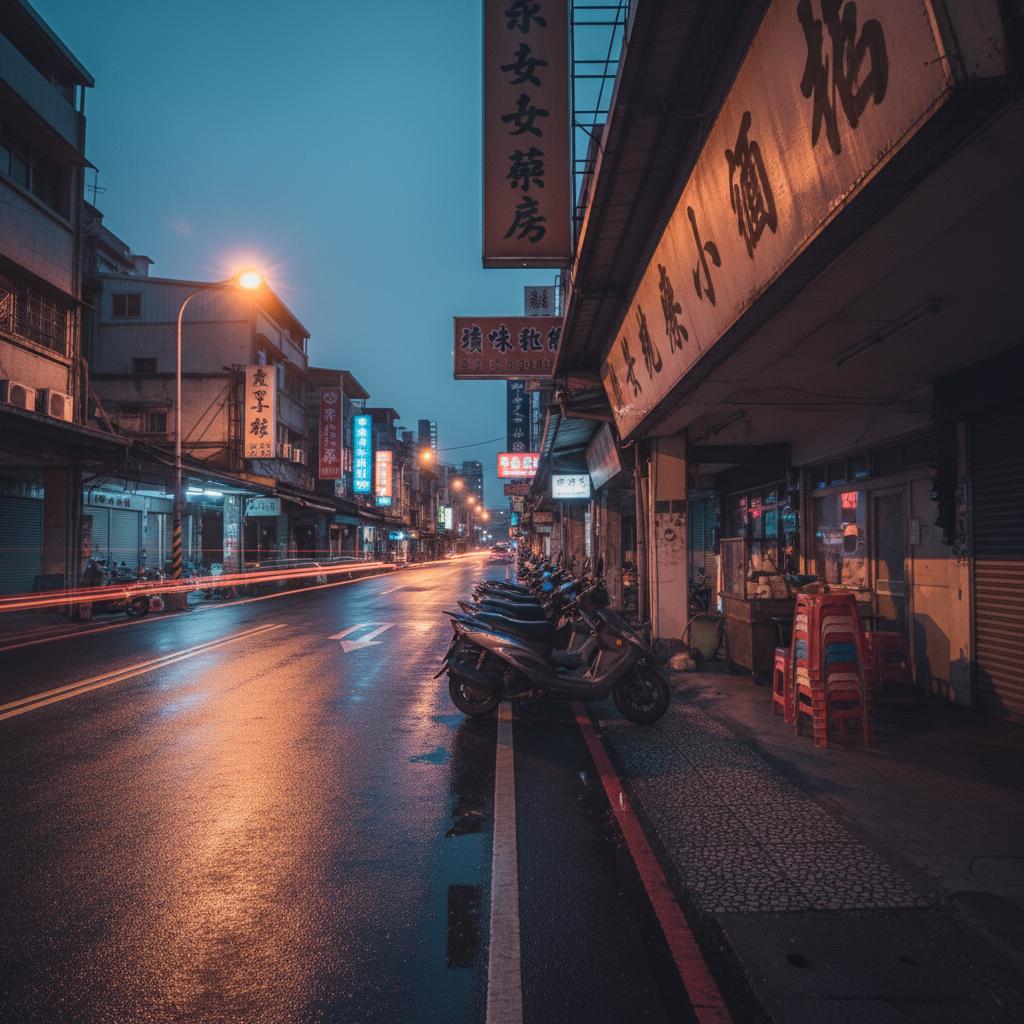 高雄左營高鐵站附近深夜