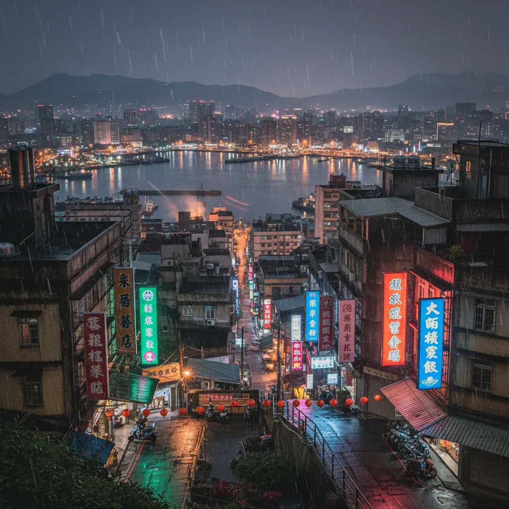 基隆港夜景