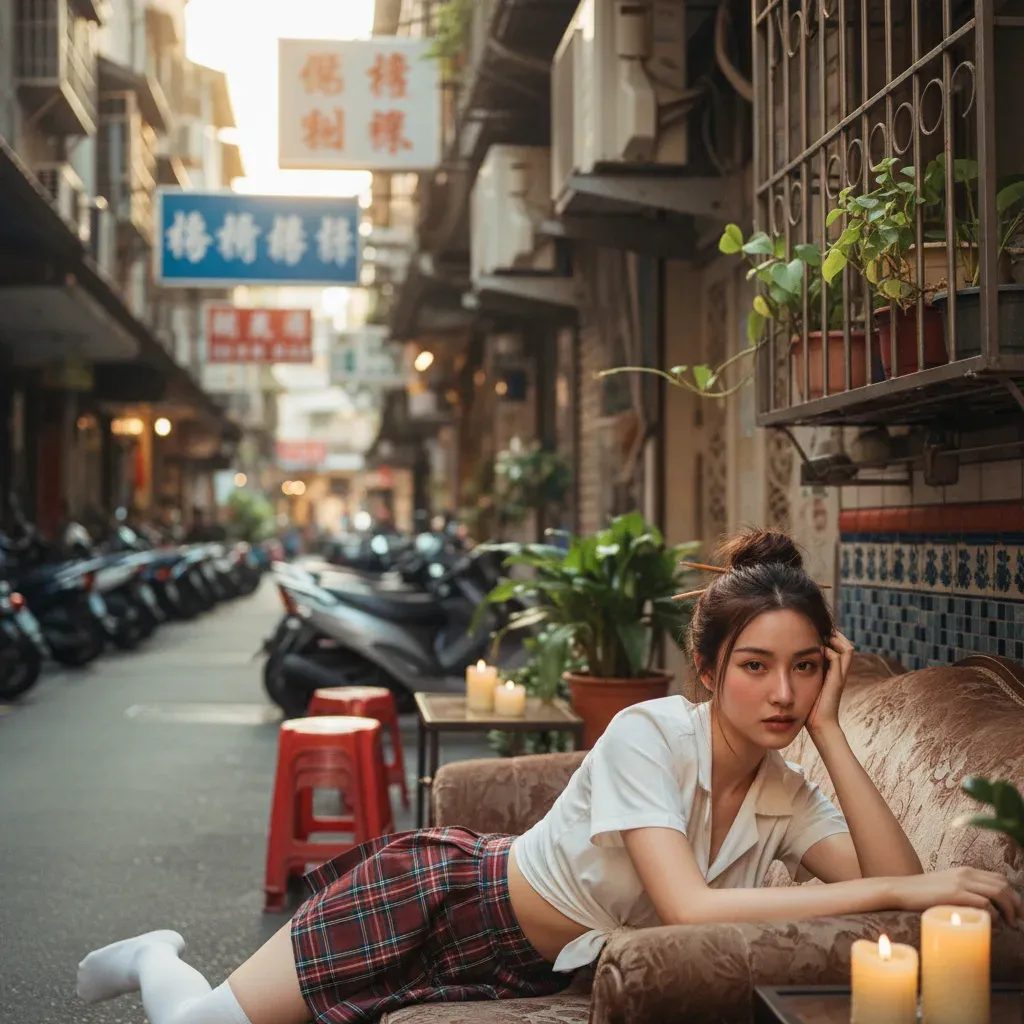 按摩師做背部精油