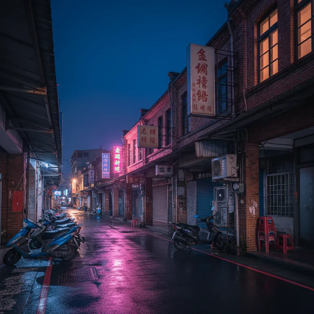 水頭聚落古厝黃昏