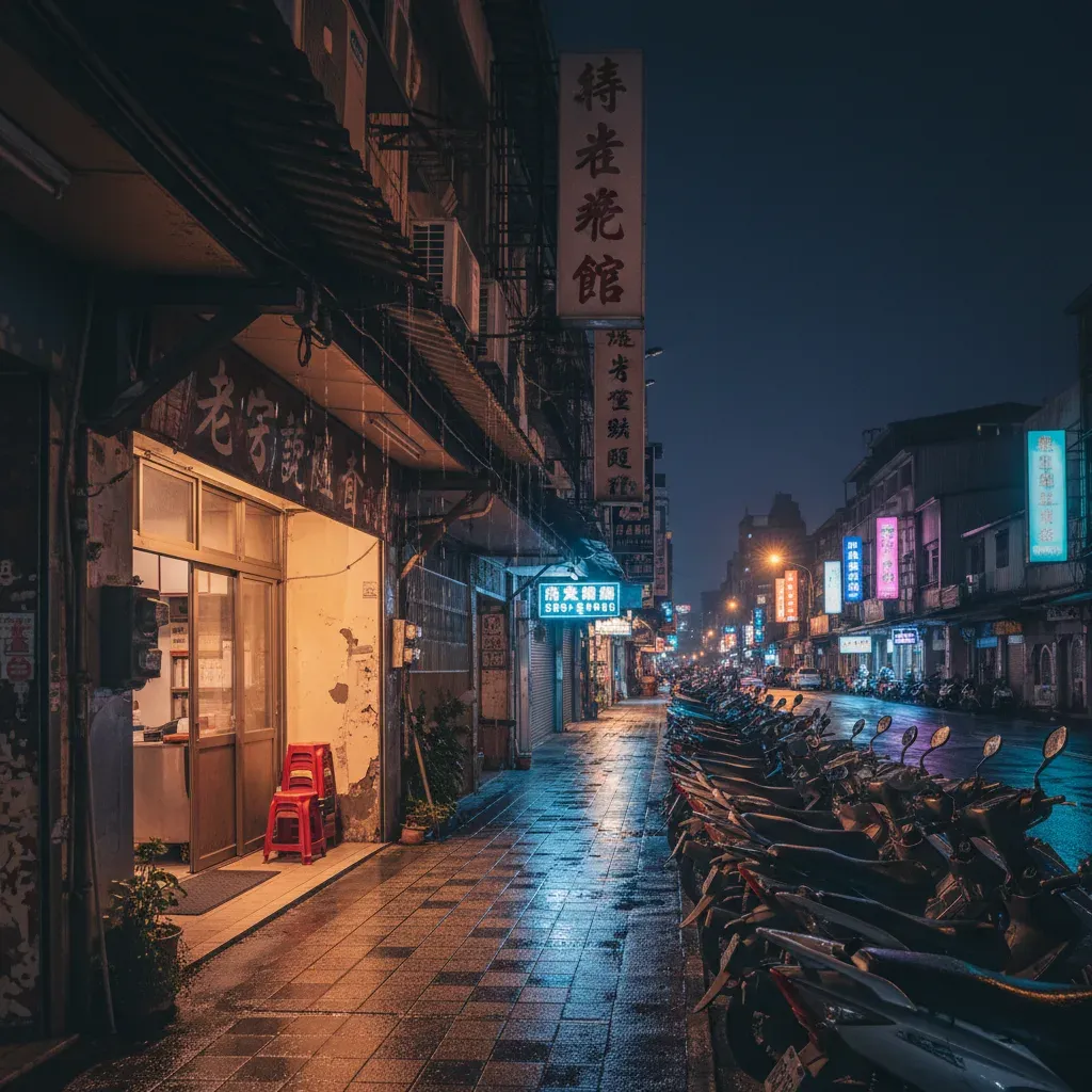 蘆洲捷運站附近夜景