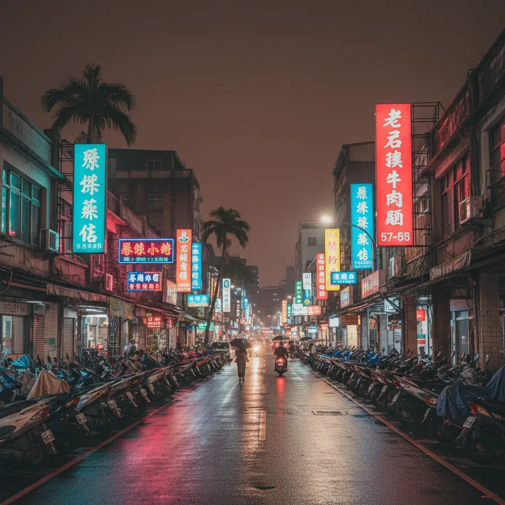 屏東夜晚街景