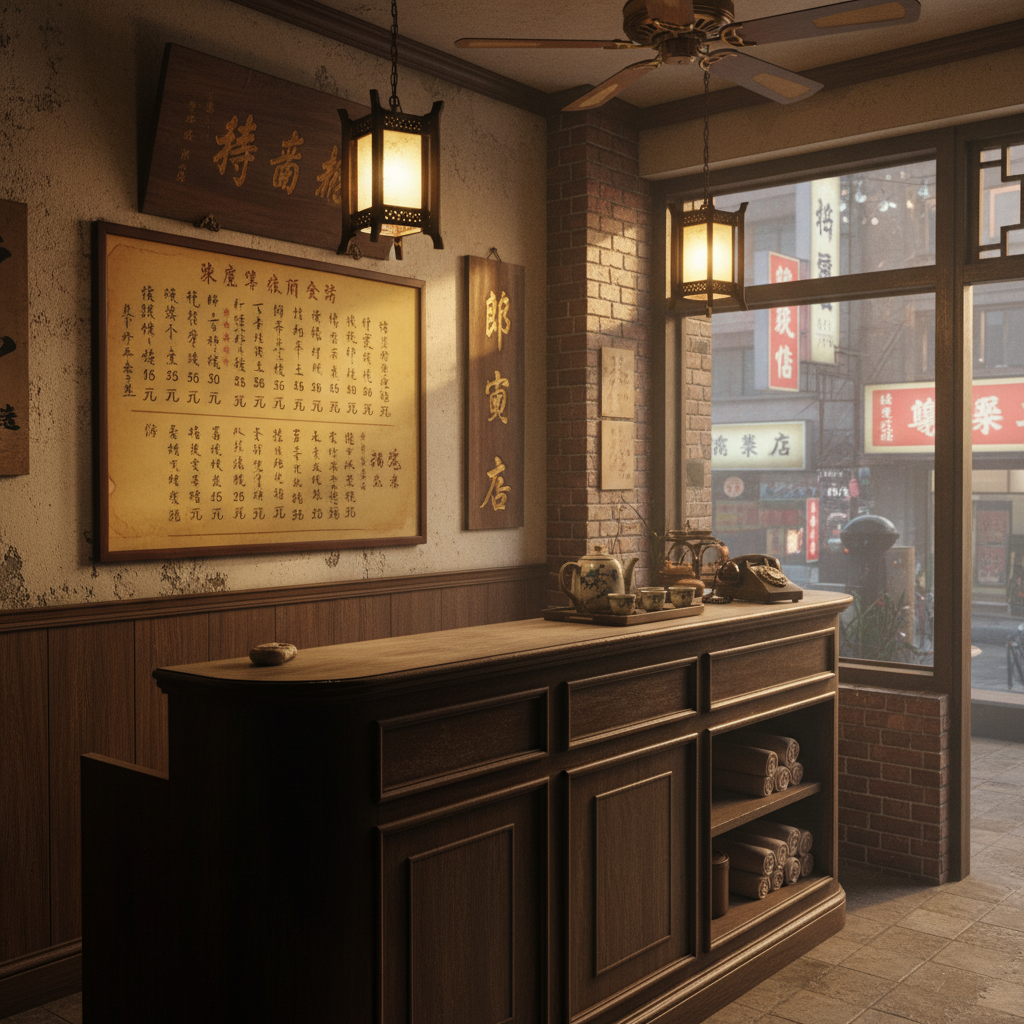 基隆養生館櫃台