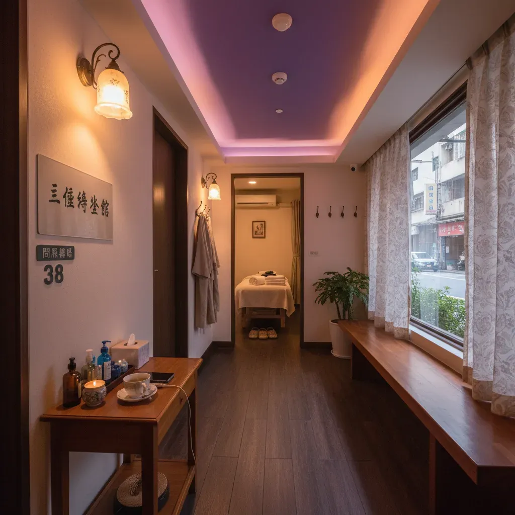 三重正義北路養生館走廊