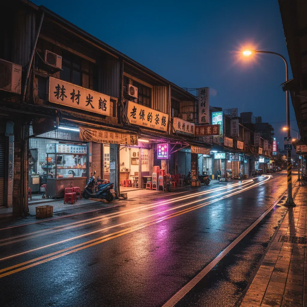 樹林火車站夜景