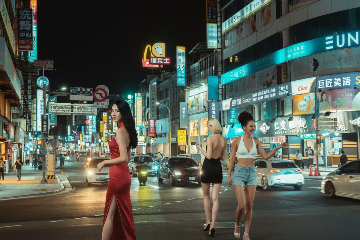 台中七期繁華夜景