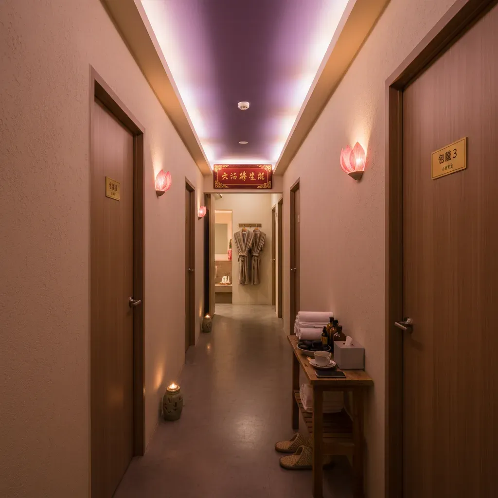 台中養生館走廊