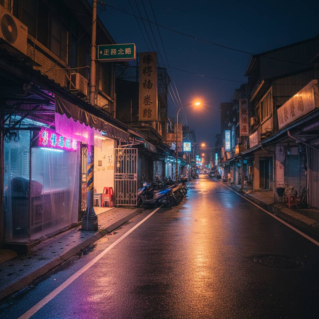 三重深夜街景