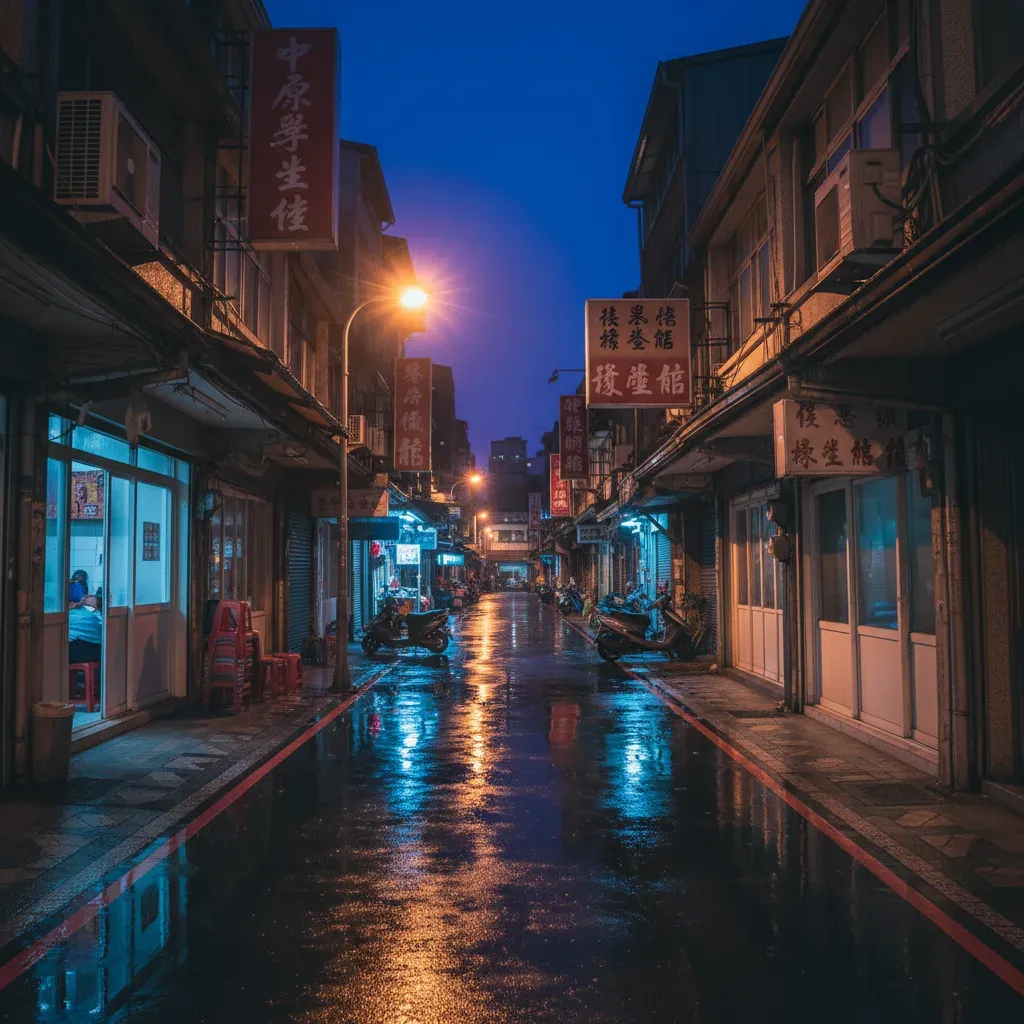 中壢深夜巷弄