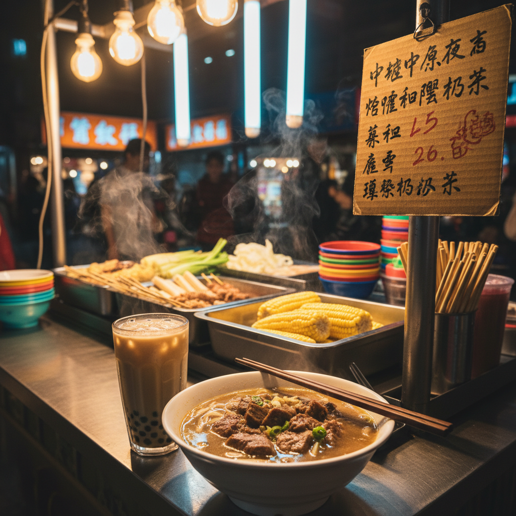 中壢中原夜市小吃