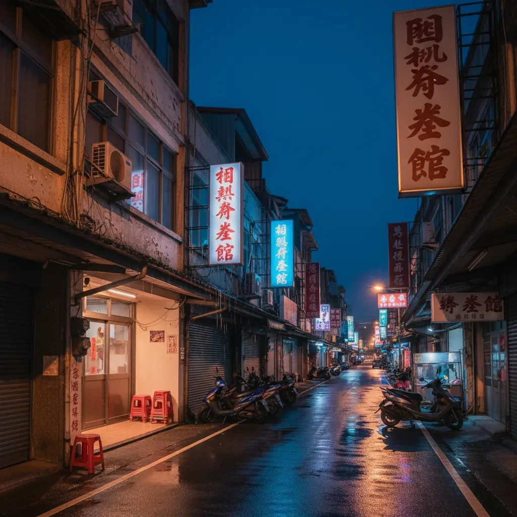 頭份中華路養生館街景