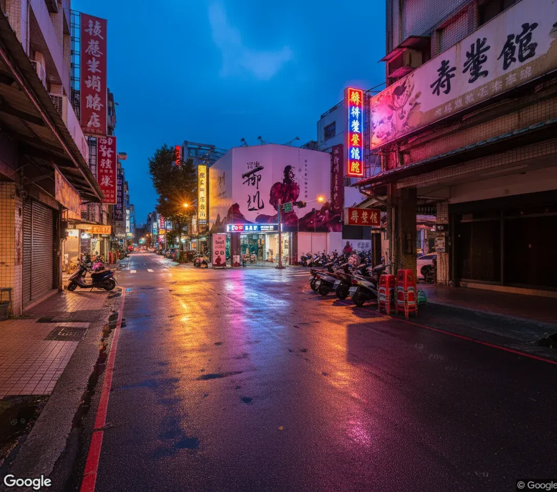 光明六路夜晚街景