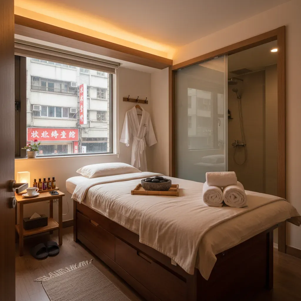 竹北養生館包廂內部