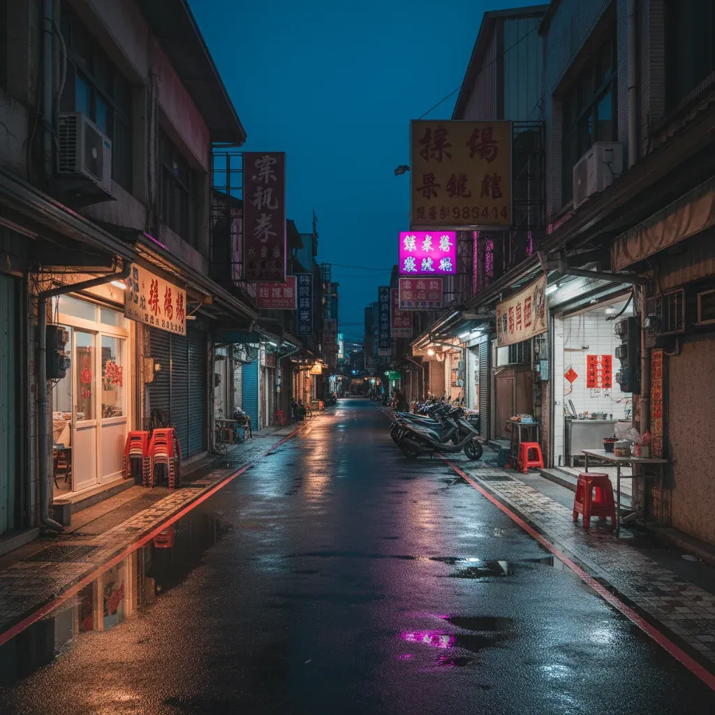 竹南火車站夜景